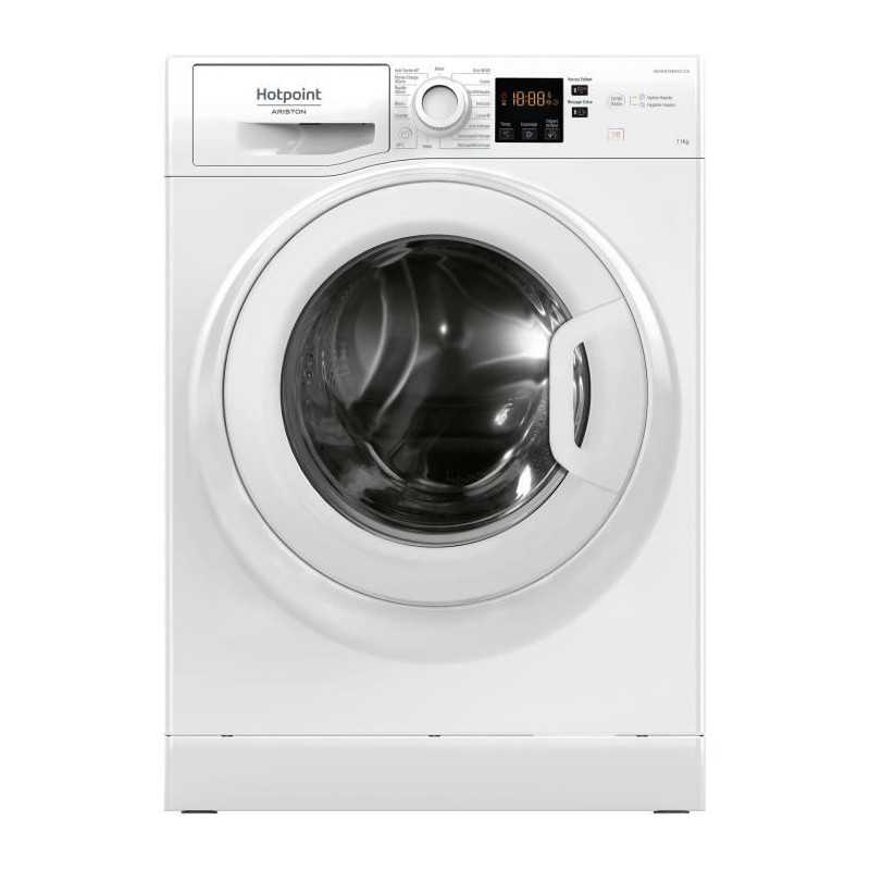Lave-linge hublot HOTPOINT NS11469FWKFR - 11 kg - Induction - L60cm - 1400 trs/min - Classe A - Blanc