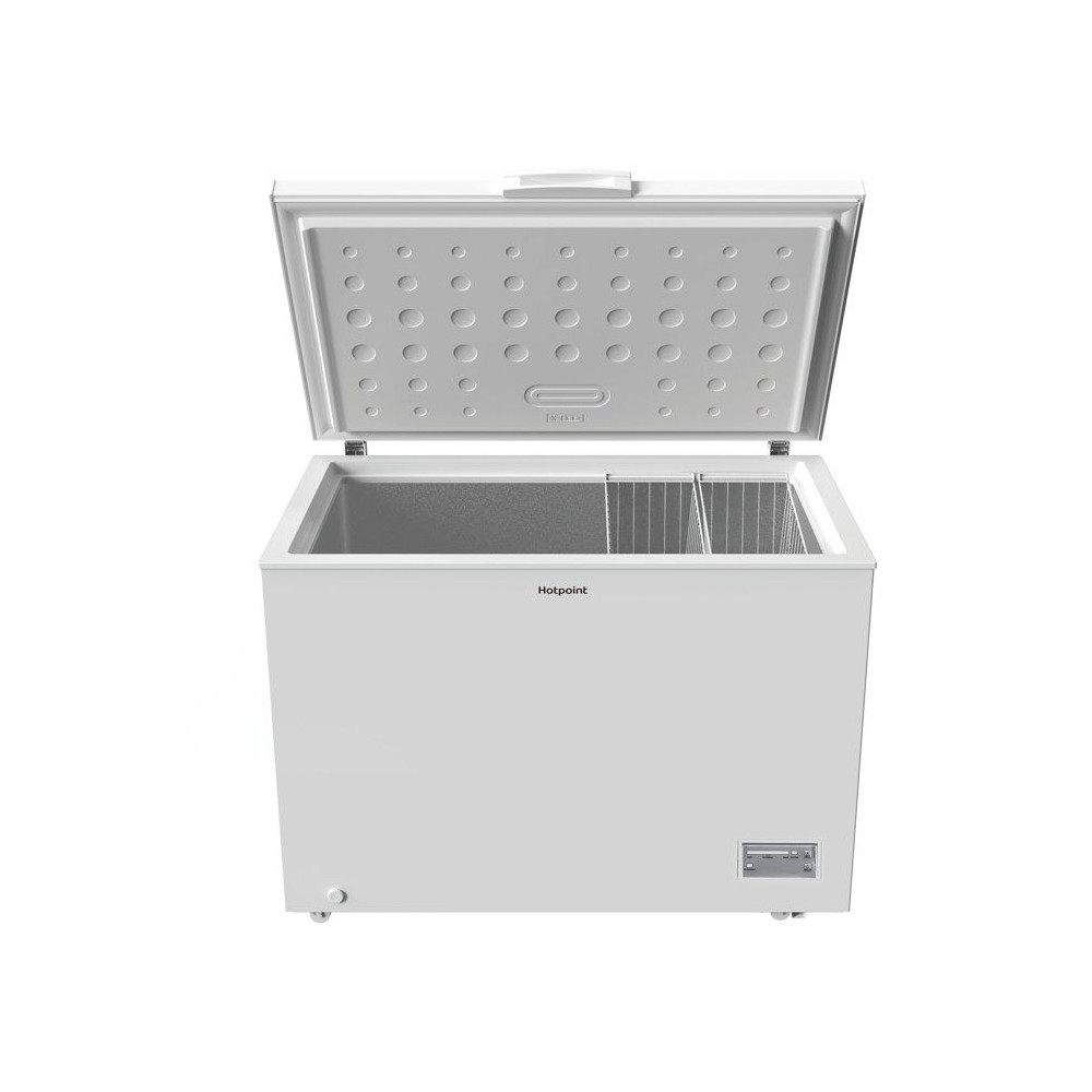 Congélateur coffre - HOTPOINT - HPCF3085E - Classe D - 308L - 41db(A) - 3 Paniers - Fonctionne en piece froide (-15°) - 85x112