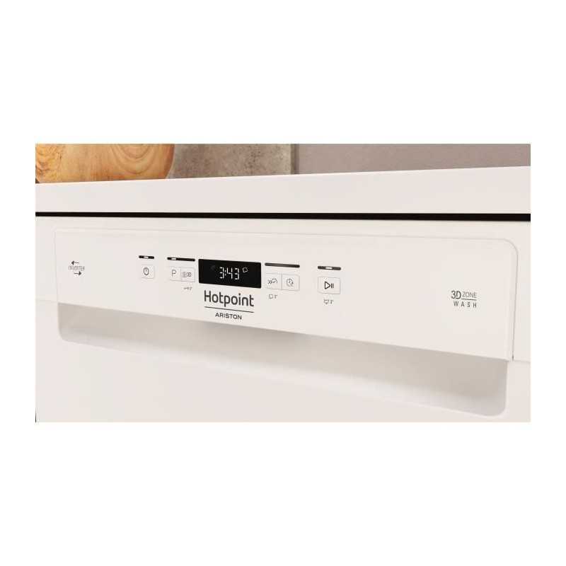 Lave-vaisselle pose libre HOTPOINT H4FD641A - 14 couverts - L60cm - 41 dB - Blanc