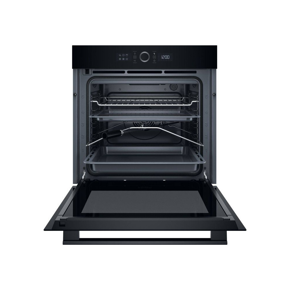 Four encastrable - Pyrolyse - HOTPOINT - HA4S80PM0BA - Noir - Porte froide - 73 L - 59,5 x 56,4 x 59,5 cm