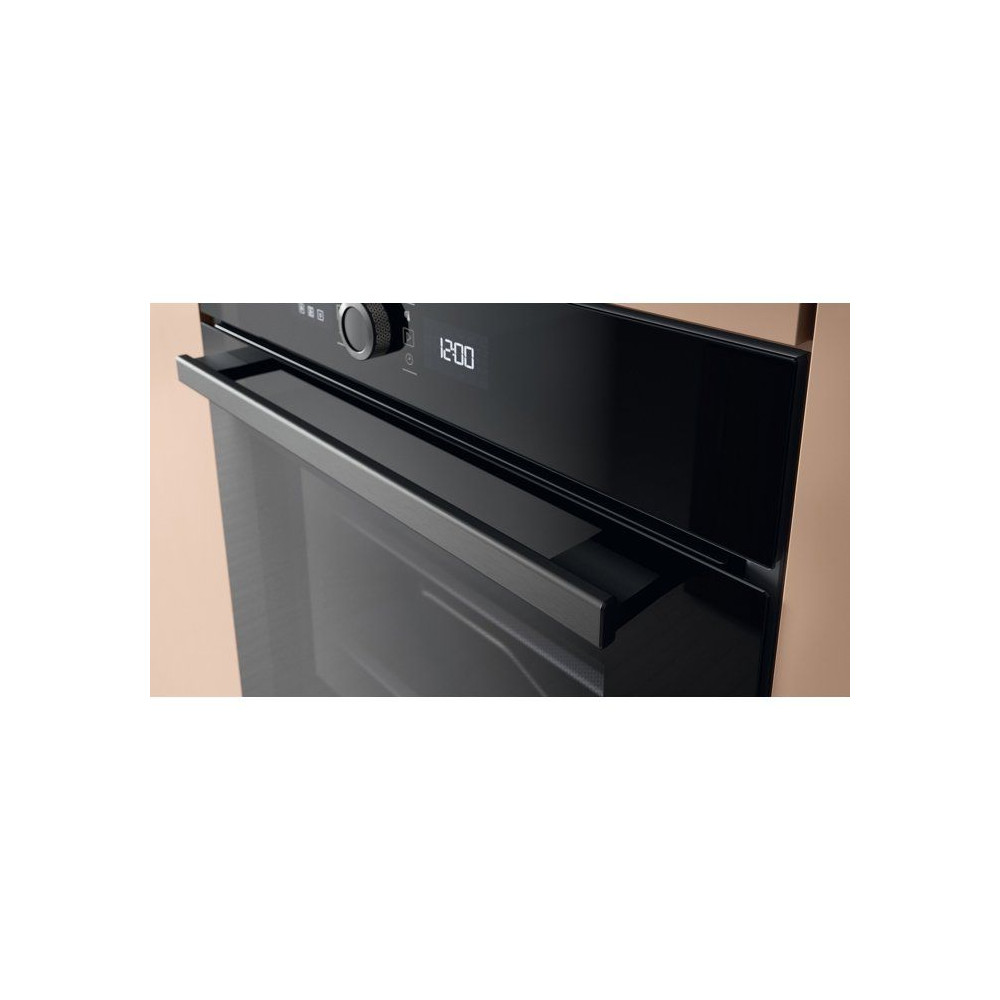 Four encastrable - Pyrolyse - HOTPOINT - HA4S80PM0BA - Noir - Porte froide - 73 L - 59,5 x 56,4 x 59,5 cm