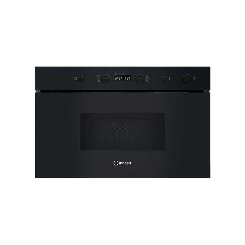 Micro-ondes encastrable, noir, solo, 22 L, plateau 25 cm, décongélation INDESIT - IMK11B