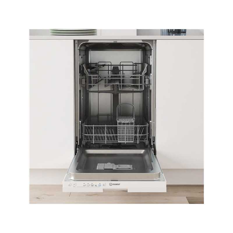 LV tout intégrable, 45cm, 47dB, 11.5L, E, 10 couverts, 5 prog, Dont Pus INDESIT - IN2IKE107
