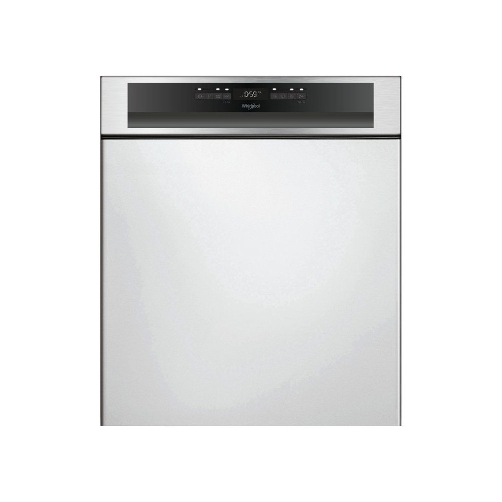 Lave-vaisselle semi-encastrable WHIRLPOOL WBO3T133PFX - 14 couverts - L60cm - 43 dB - Bandeau inox