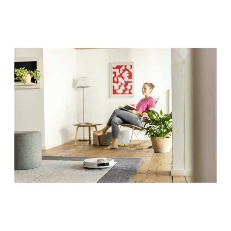 KARCHER RCV 5 - Robot Aspirateur Laveur Connecté - Systeme de Nettoyage a 3 niveaux - Navigation LIDAR - Auto Boost sur moquett