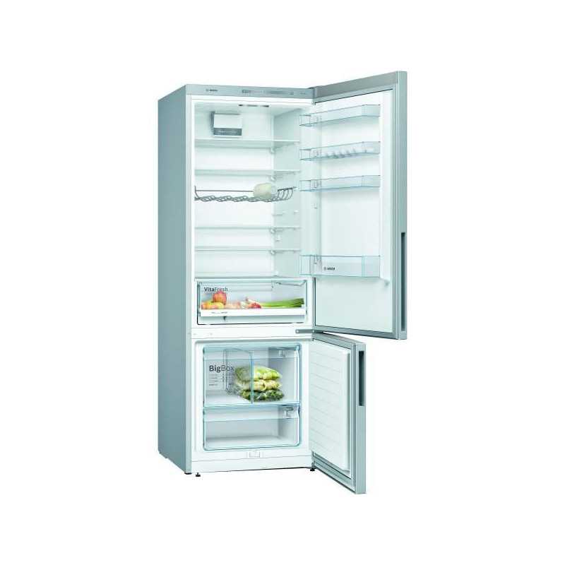 Réfrigérateurs combinés 376L Froid Brassé BOSCH 70cm E, KGV58VLEAS