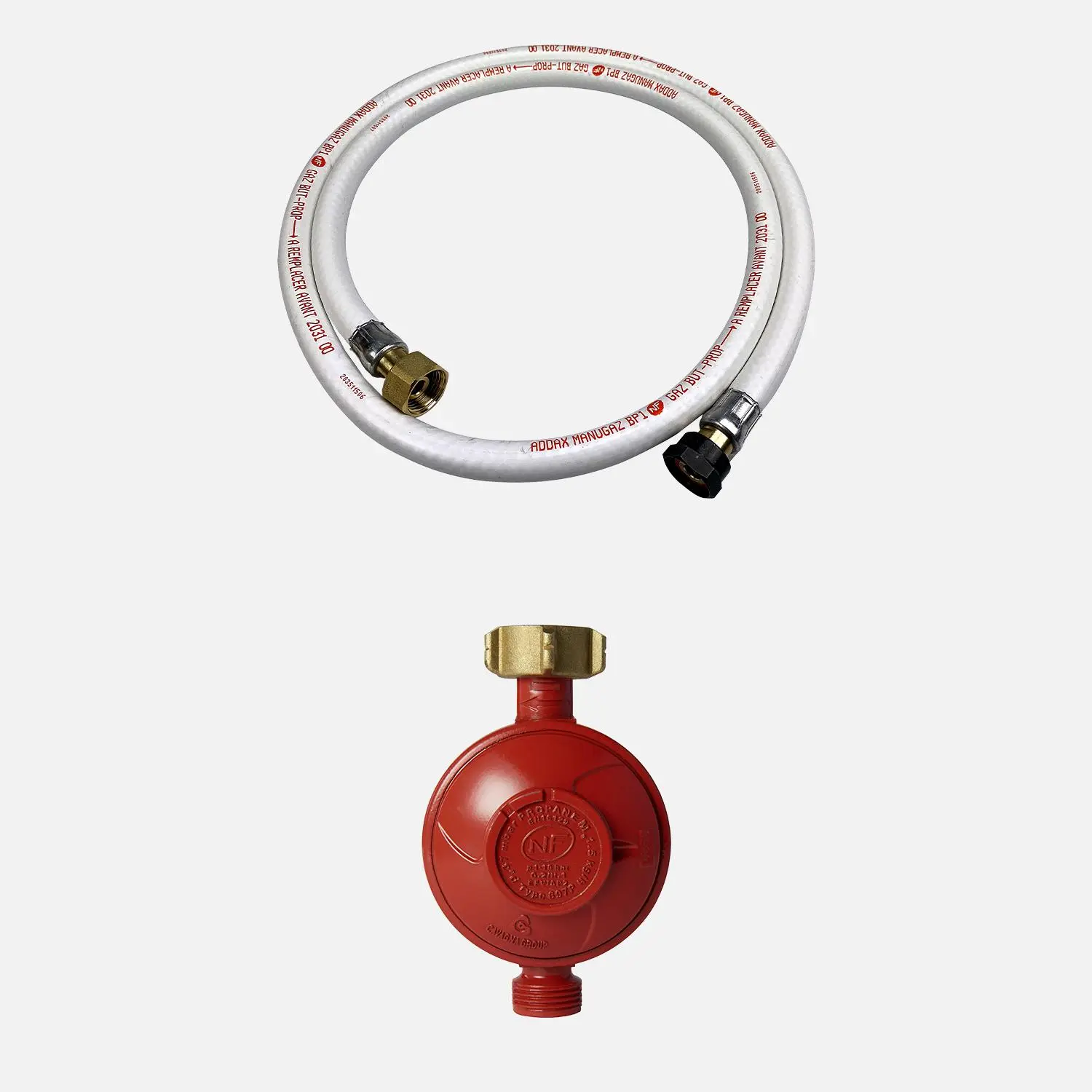 Kit tuyau flexible de gaz + détendeur Propane
