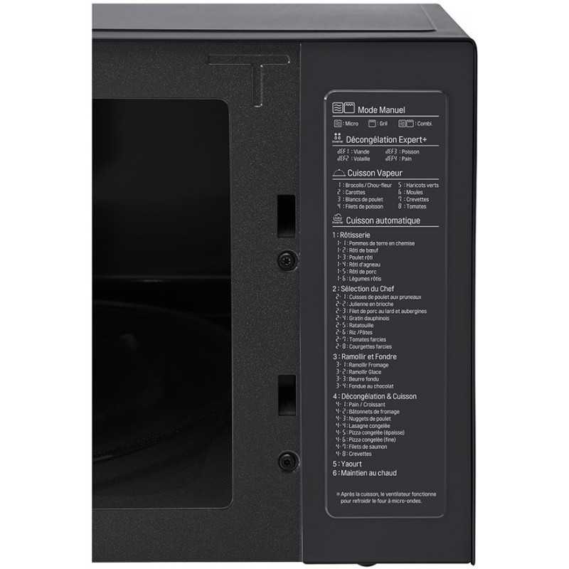 Micro-ondes pose libre 32L LG 1200W 54.4cm, MH7265DDS
