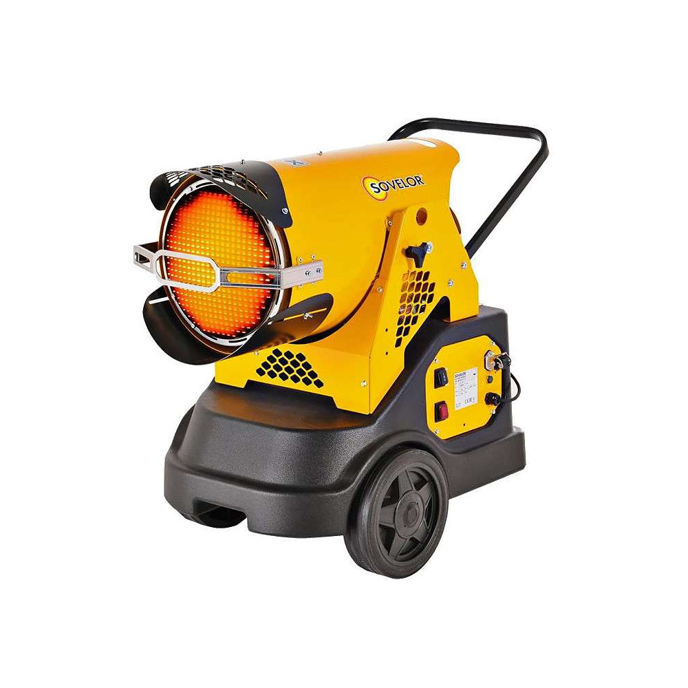 Chauffage radiant mobile à combustion directe - SOVELOR - MINISTAR - 25,8Kw 160W 230V/50Hz