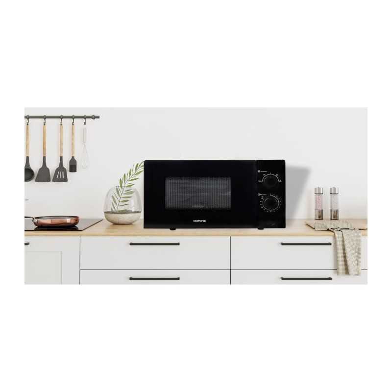 Micro-ondes OCEANIC MO20B11 Noir l 45,4 x H26,1 x P32,6 cm - 20L