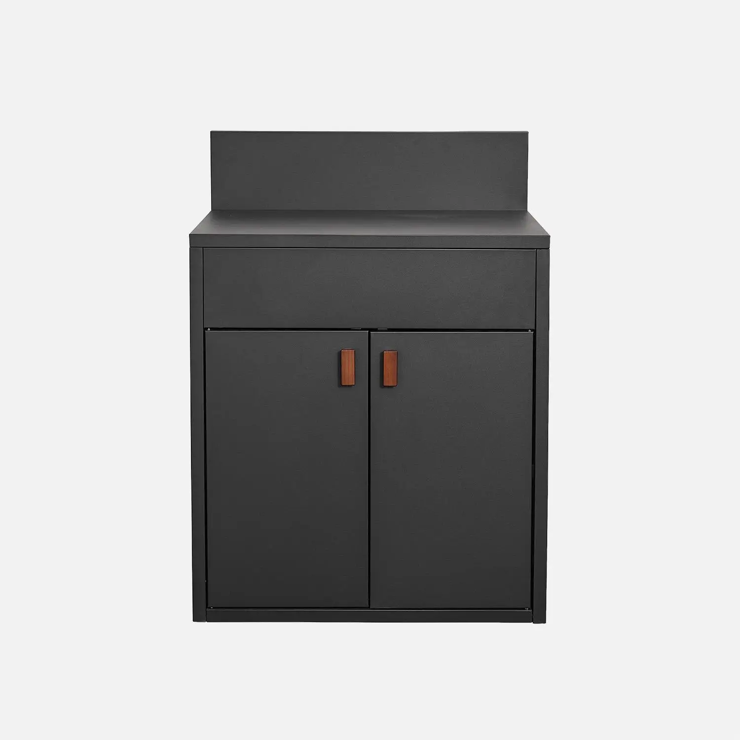 Cuisine extérieure 3 modules acier avec barbecue gaz 4 brûleurs