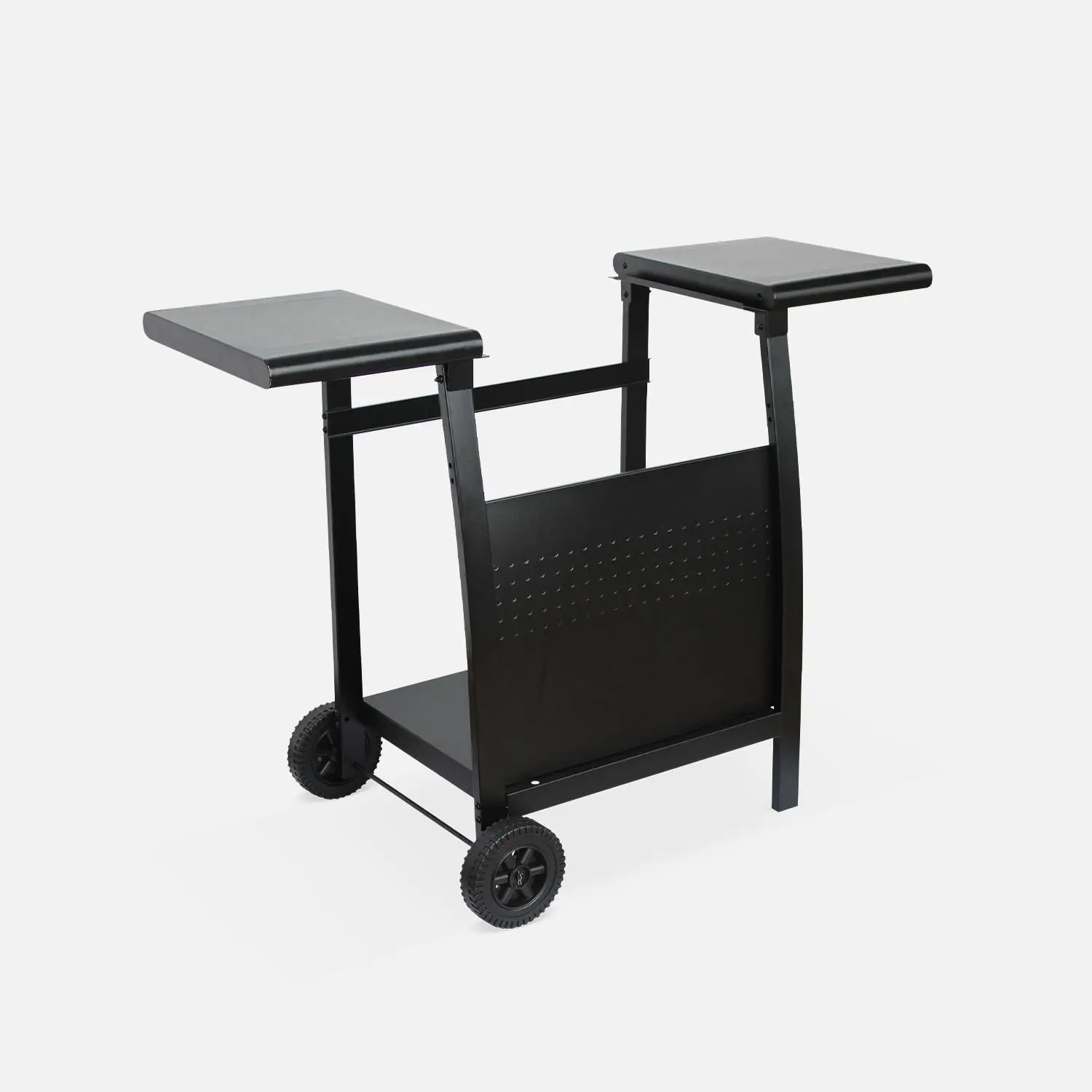 Plancha gaz 2 brûleurs inox 5kW avec chariot