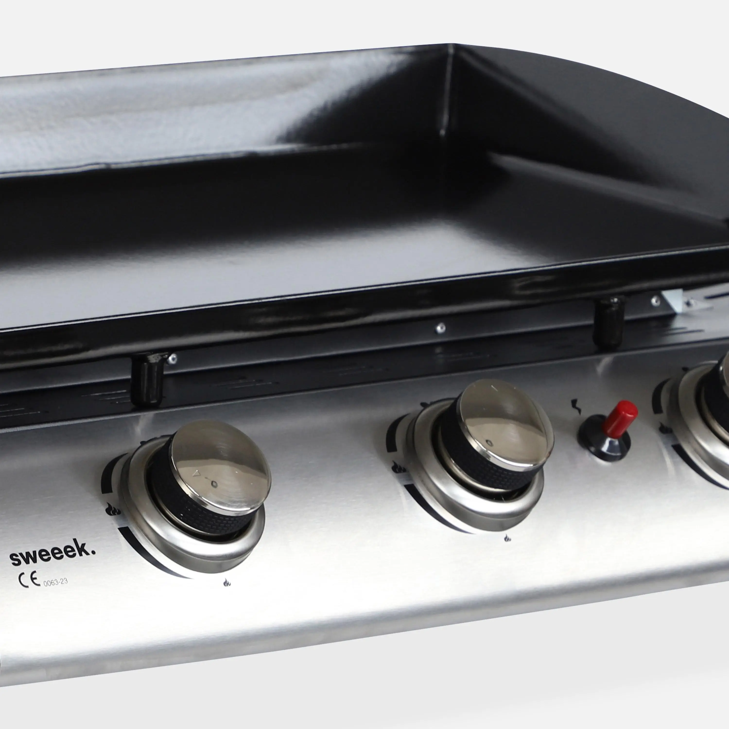 Plancha gaz 3 brûleurs inox 7,5kW