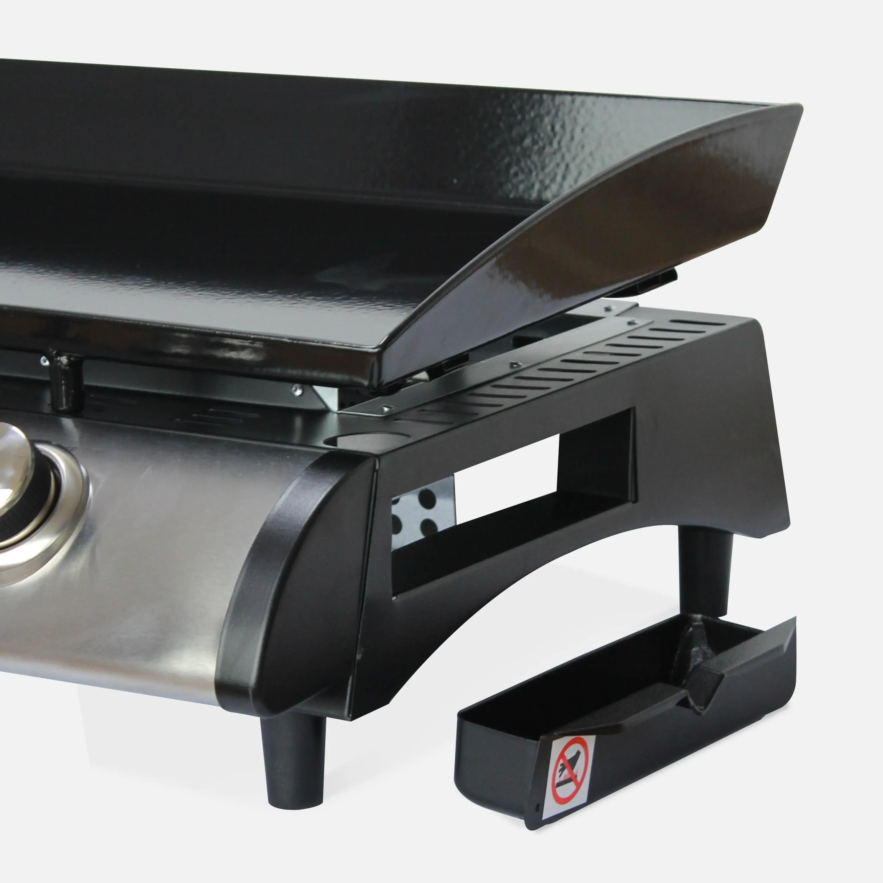 Plancha gaz 3 brûleurs inox 7,5kW