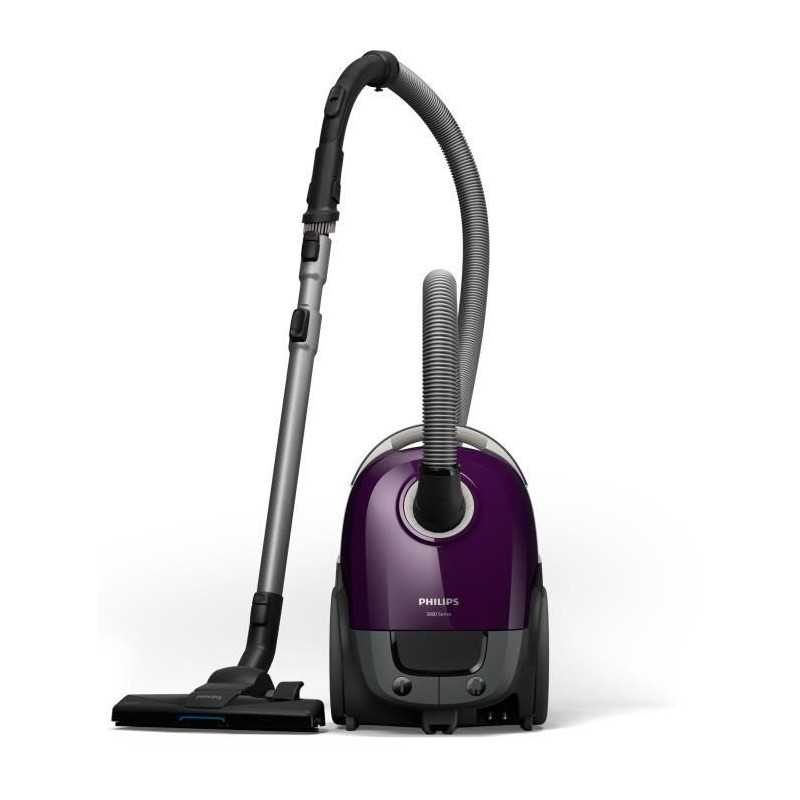 Aspirateur Traineau avec sac - PHILIPS - XD3100/06 - 900 W - 79 dB - Violet