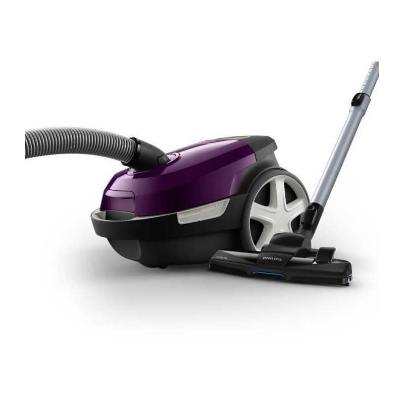Aspirateur Traineau avec sac - PHILIPS - XD3100/06 - 900 W - 79 dB - Violet