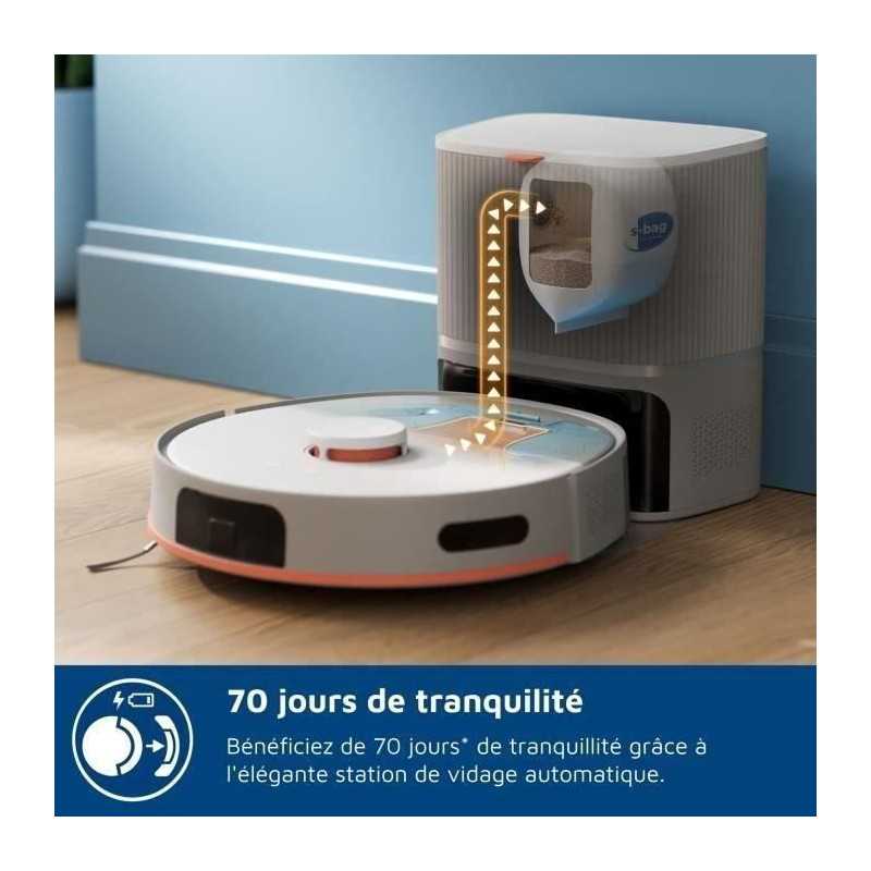Aspirateur Robot Laveur - PHILIPS XU5100/20 - 10000 Pa - Auto-vidange - Navigation Laser