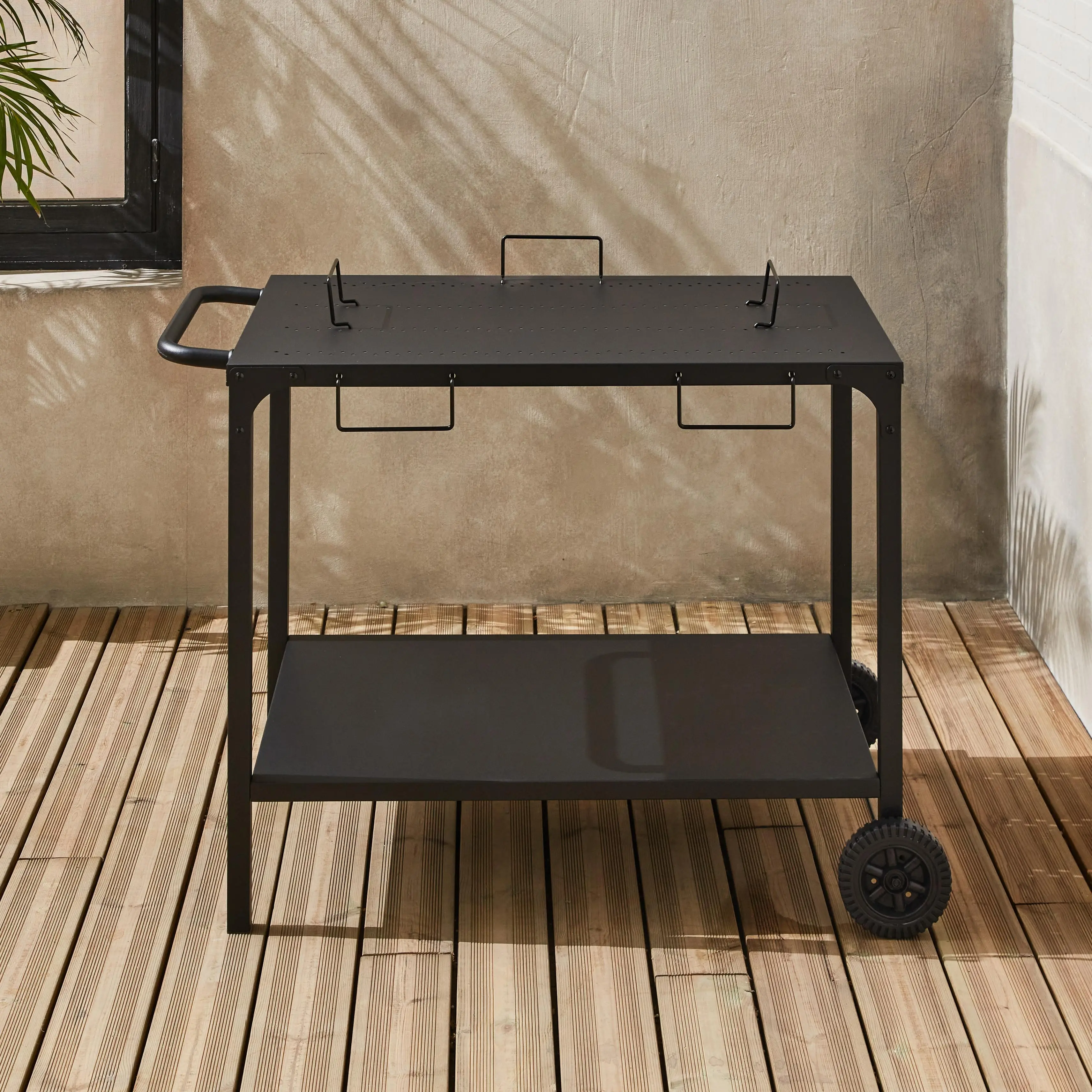 Desserte plancha modulable acier