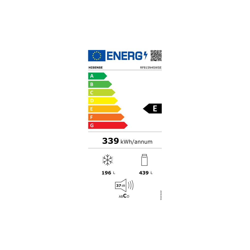 Réfrigérateur Multiportes - Inox - 635L (439L+196L - LxHxP : 91.4 x 17 HISENSE - RF815N4SWSE
