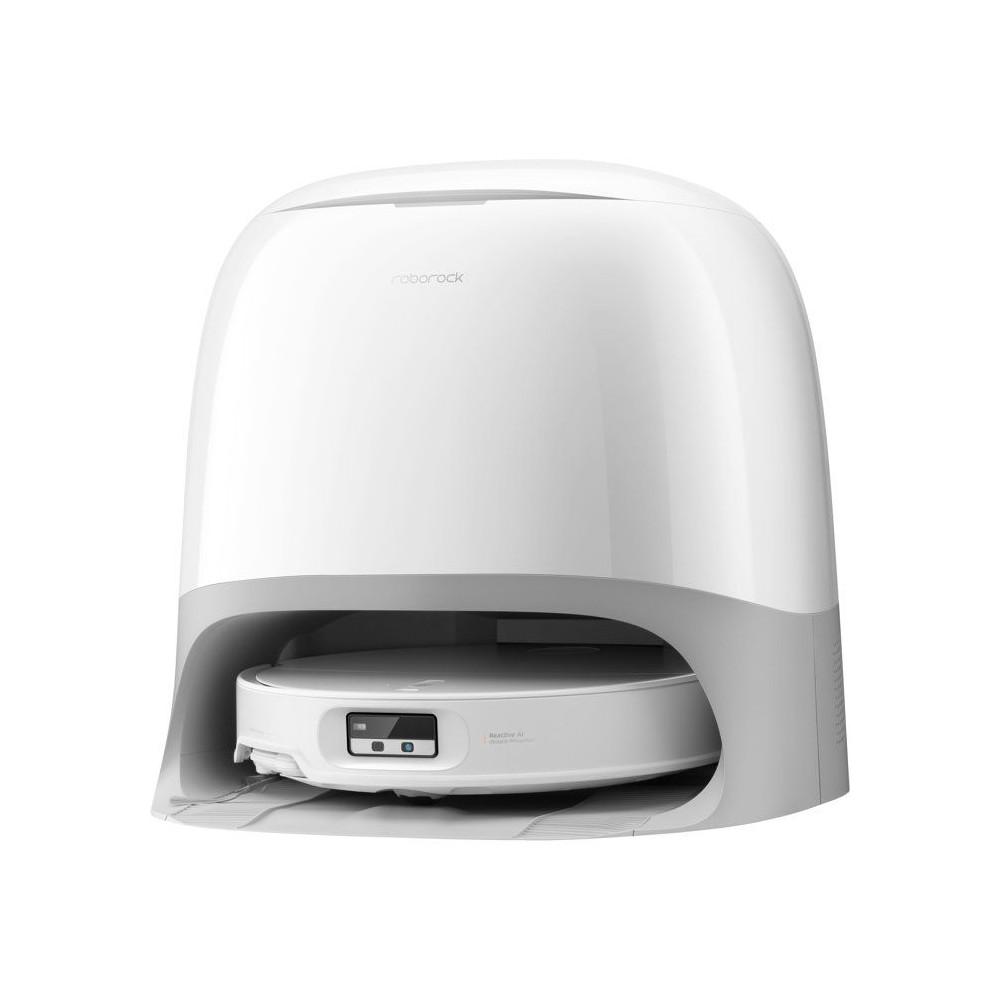 Aspirateur Robot Laveur - Roborock Qrevo Curv 2 ProX - Autonomie 180 min - 25 000 Pa - Navigation LiDAR - Collecteur 470 ml