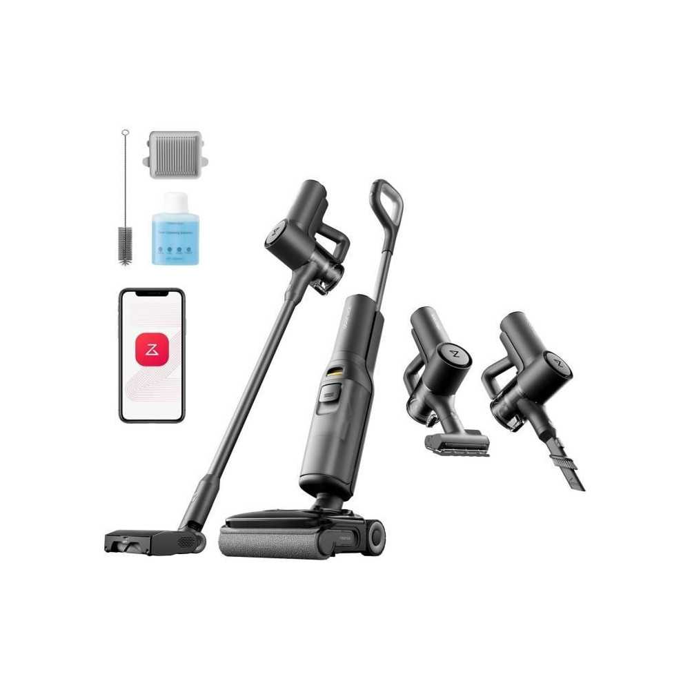 ROBOROCK F25 ACE COMBO - Aspirateur Laveur sans Fil 5-en-1 - Puissance 20 kPa - Lavage a Chaud a 90 °C - Auto-Nettoyage Automat
