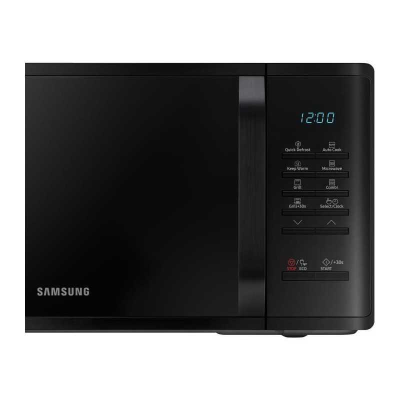 Micro-ondes Samsung MG23K3513AK - 23L - Gril - Electronique - 800W - 28,8 cm - Cavité céramique émail - Noir