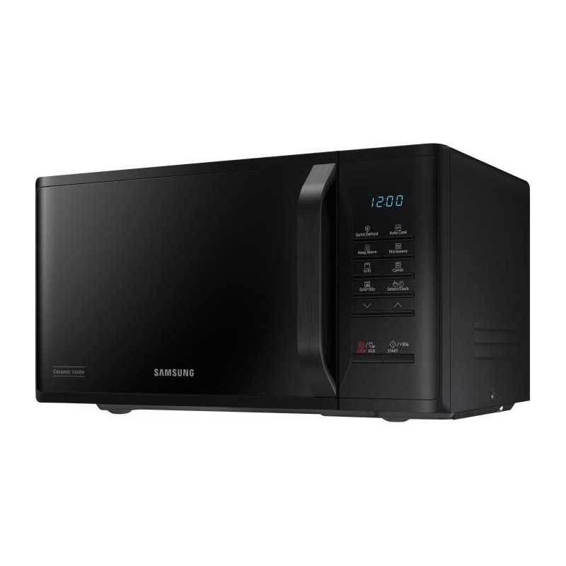 Micro-ondes Samsung MG23K3513AK - 23L - Gril - Electronique - 800W - 28,8 cm - Cavité céramique émail - Noir