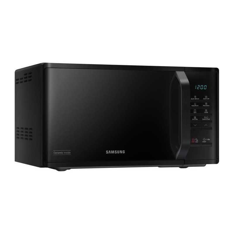 Micro-ondes Samsung MG23K3513AK - 23L - Gril - Electronique - 800W - 28,8 cm - Cavité céramique émail - Noir