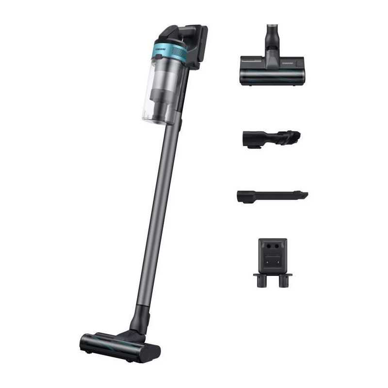 SAMSUNG Jet 75E Turbo - Aspirateur Balai - 200 AW - 60min - 0,8 L - Gris / Bleu