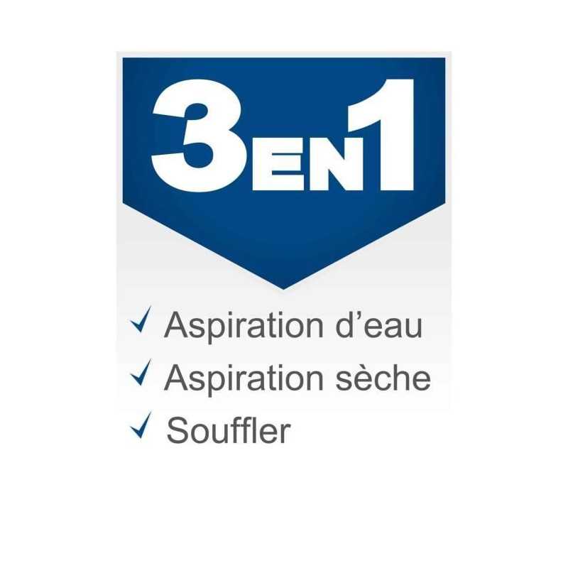 Aspirateur eau et poussiere VC16 - 1200 W - Cuve plastique 16L - SCHEPPACH