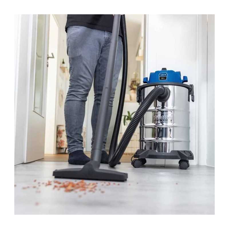 Aspirateur eau et poussiere VC25 - 1200W - Cuve inox 25L - SCHEPPACH