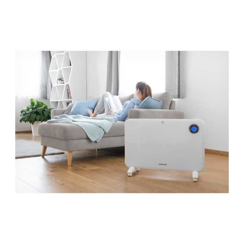 Convecteur électrique - SENCOR - SCF 3200WH - 1500 W - 2 niveaux de chauffage - Blanc