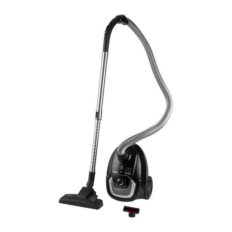 Aspirateur traîneau avec sac - SENCOR - SVC 5501BK - Moteur ECO 700 W - 75 dBA - 2 L - Filtre HEPA H13 - Noir