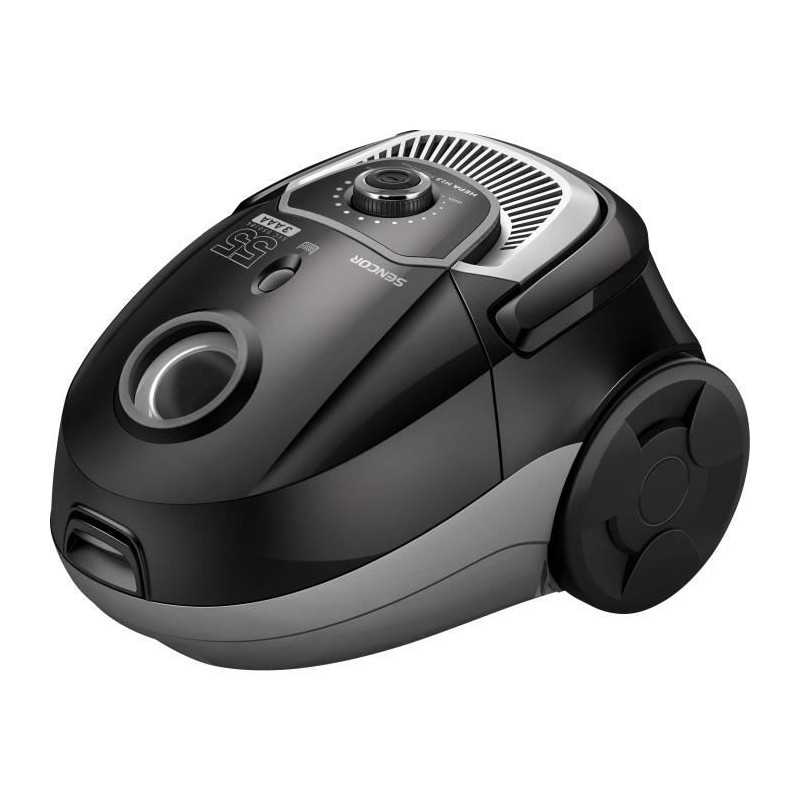Aspirateur traîneau avec sac - SENCOR - SVC 5501BK - Moteur ECO 700 W - 75 dBA - 2 L - Filtre HEPA H13 - Noir
