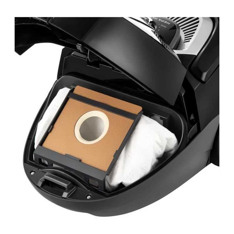 Aspirateur traîneau avec sac - SENCOR - SVC 5501BK - Moteur ECO 700 W - 75 dBA - 2 L - Filtre HEPA H13 - Noir