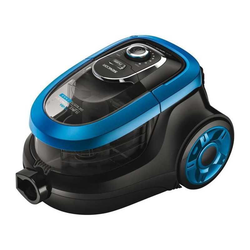 Aspirateur traineau sans sac - SENCOR - SVC-1035TQ - 750 W - 75 dB - 1 L - Noir / Bleu