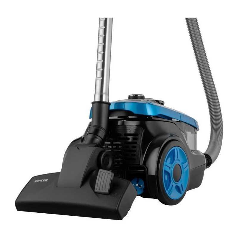 Aspirateur traineau sans sac - SENCOR - SVC-1035TQ - 750 W - 75 dB - 1 L - Noir / Bleu
