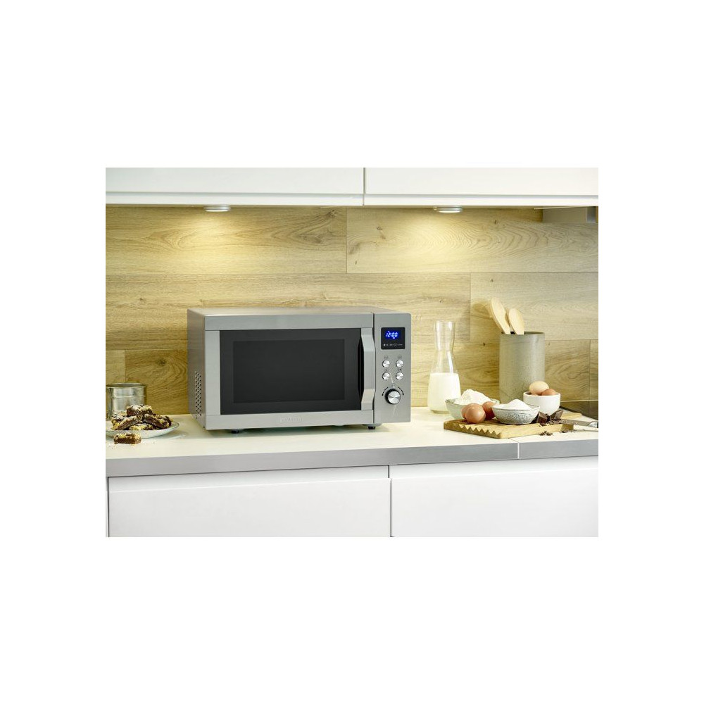 Micro-ondes combiné - SEVERIN - MW 7774 - Inox - 25 L - 48,3 x 43,5 x 28,1 cm