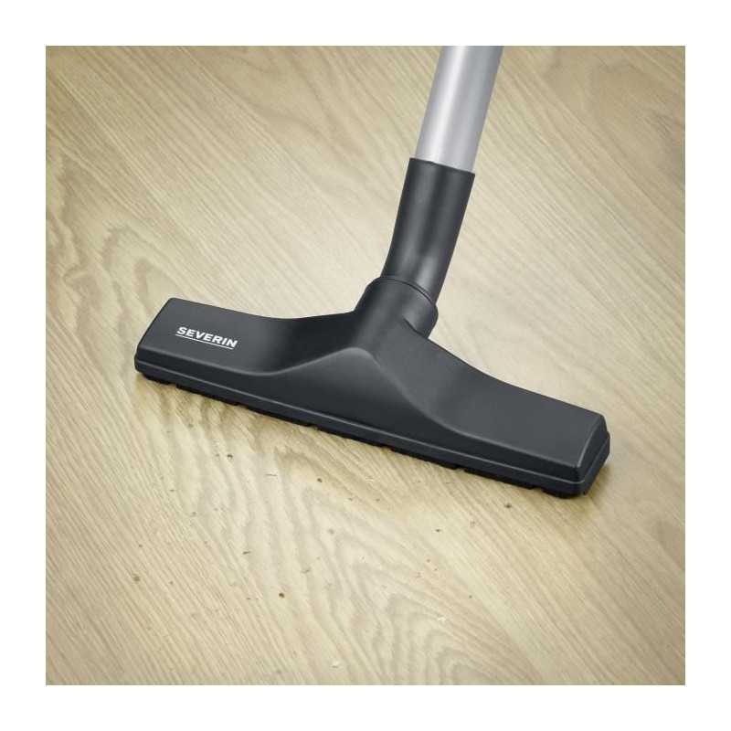 SEVERIN BC7035 Aspirateur avec sac, Capacite du sac microfibre a fermeture hygienique : 2 L, Brosse soft sound + brosse parquet