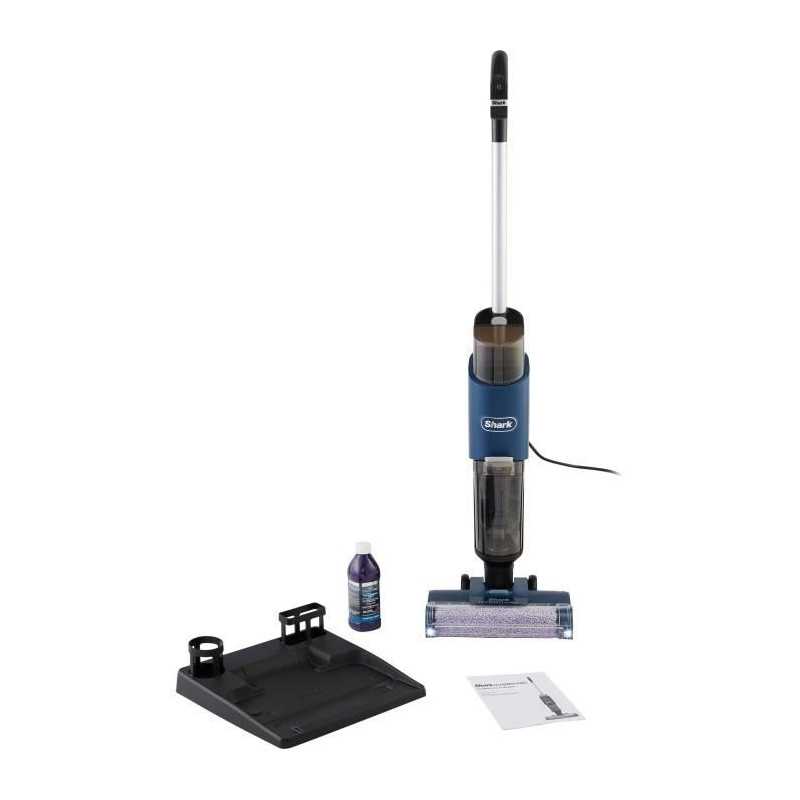 NEW SHARK HydroVac WD100EU - Nettoyeur Filaire sols durs - Brosse rotative antimicrobienne - Aspire et nettoie