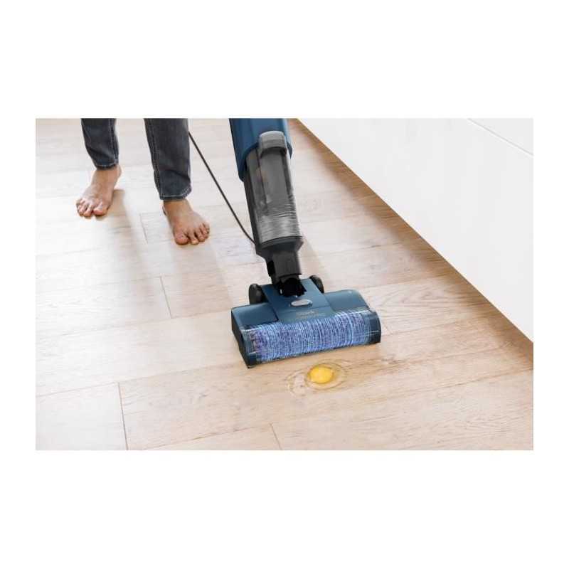 NEW SHARK HydroVac WD100EU - Nettoyeur Filaire sols durs - Brosse rotative antimicrobienne - Aspire et nettoie