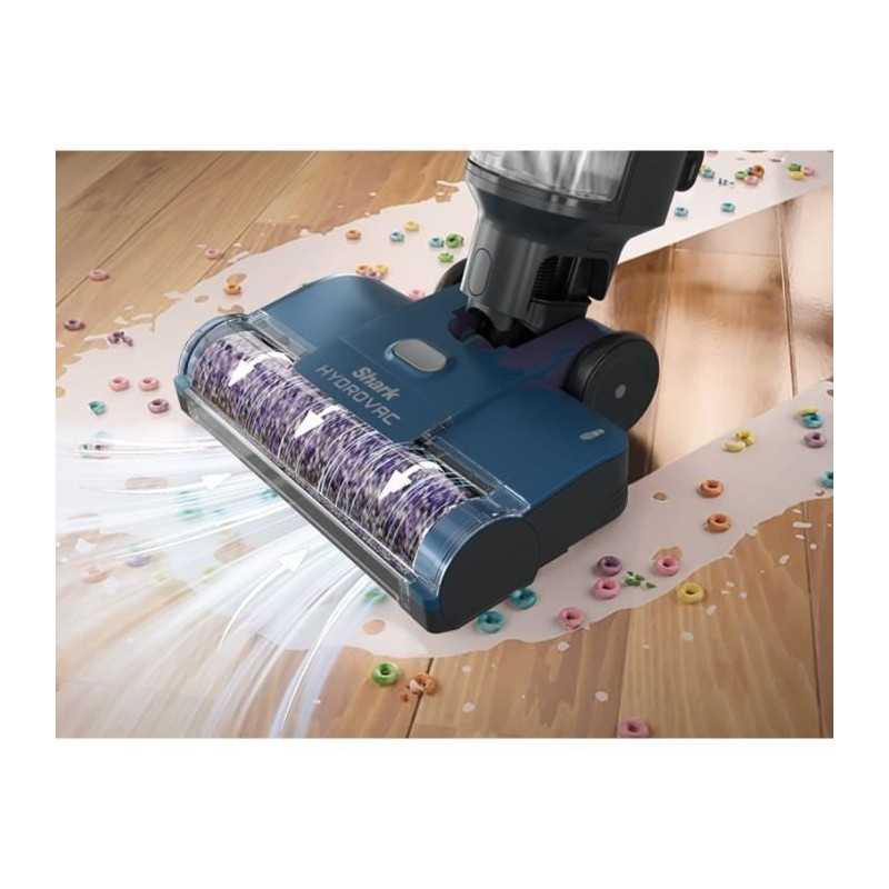 NEW SHARK HydroVac WD100EU - Nettoyeur Filaire sols durs - Brosse rotative antimicrobienne - Aspire et nettoie
