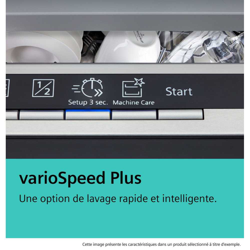 Lave-vaisselle tout intégré 60 cm SIEMENS SX63HX16CE