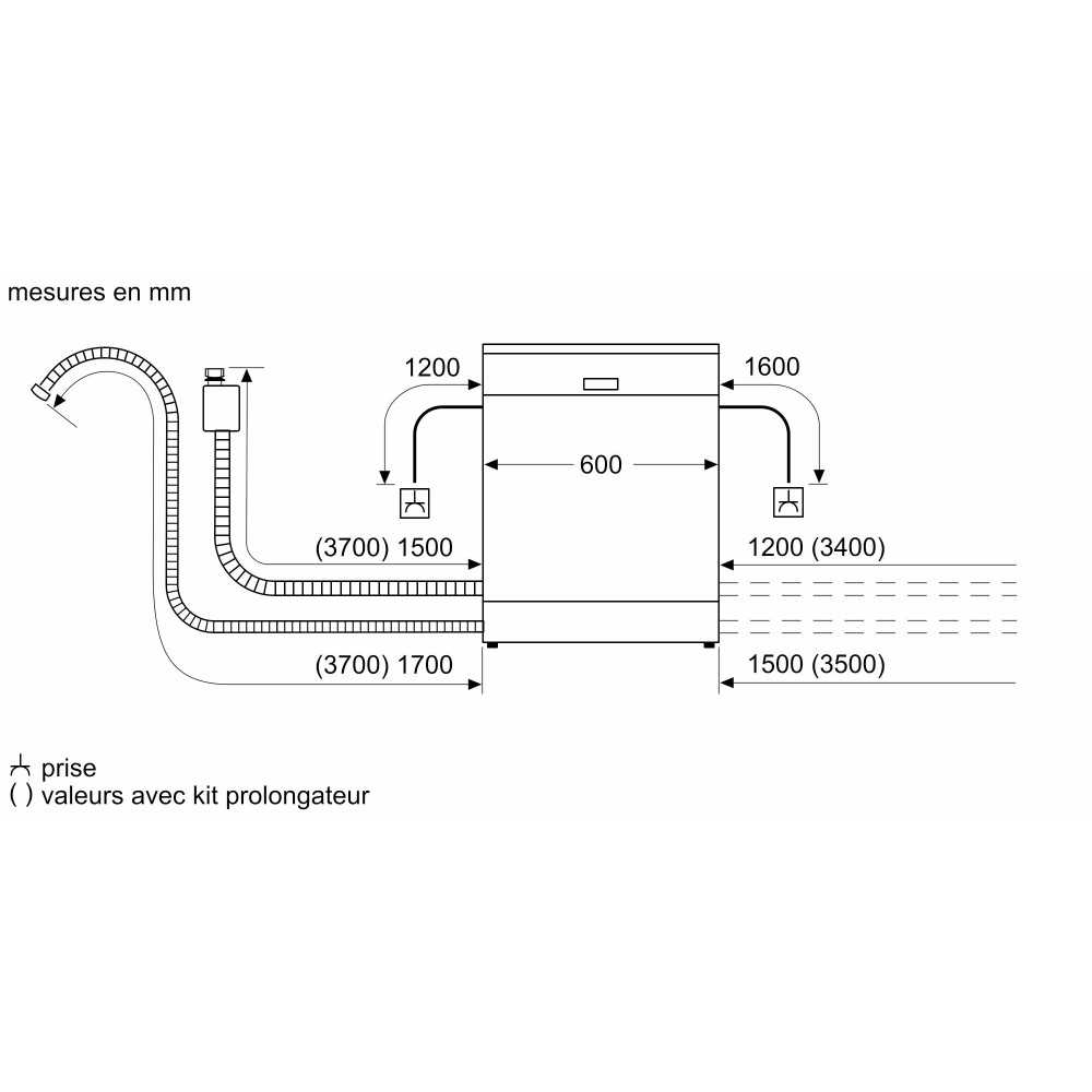 Lave-vaisselle tout intégré 60 cm SIEMENS SX63HX16CE