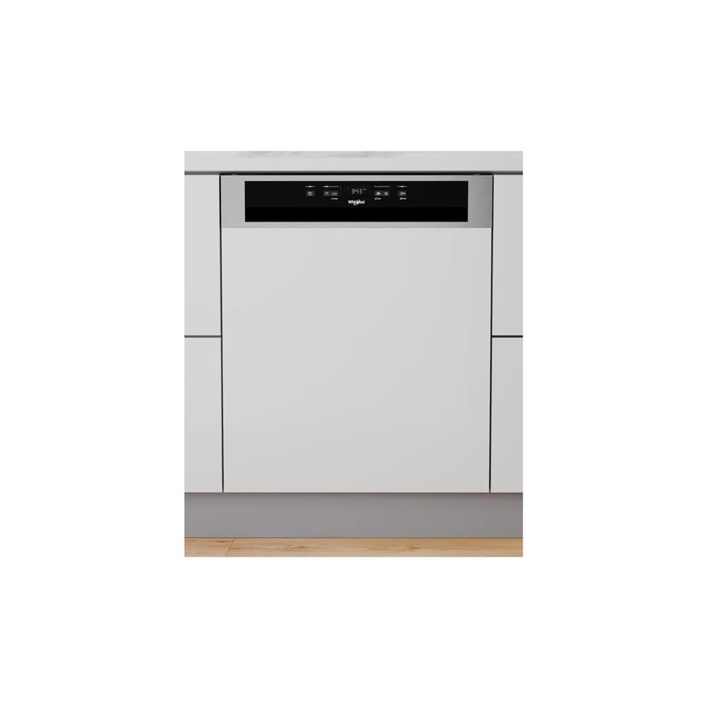 LV intégrable bandeau, 60 cm, Inox, 46dB, 11,5L, D, 14 couverts, 5 prog WHIRLPOOL - W3PFD636X