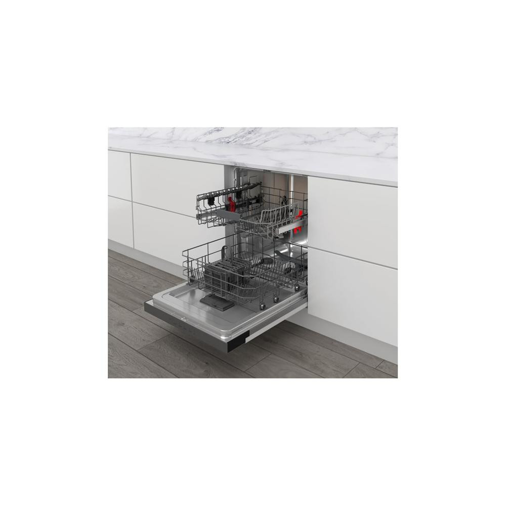 LV intégrable bandeau, 60 cm, Inox, 46dB, 11,5L, D, 14 couverts, 5 prog WHIRLPOOL - W3PFD636X