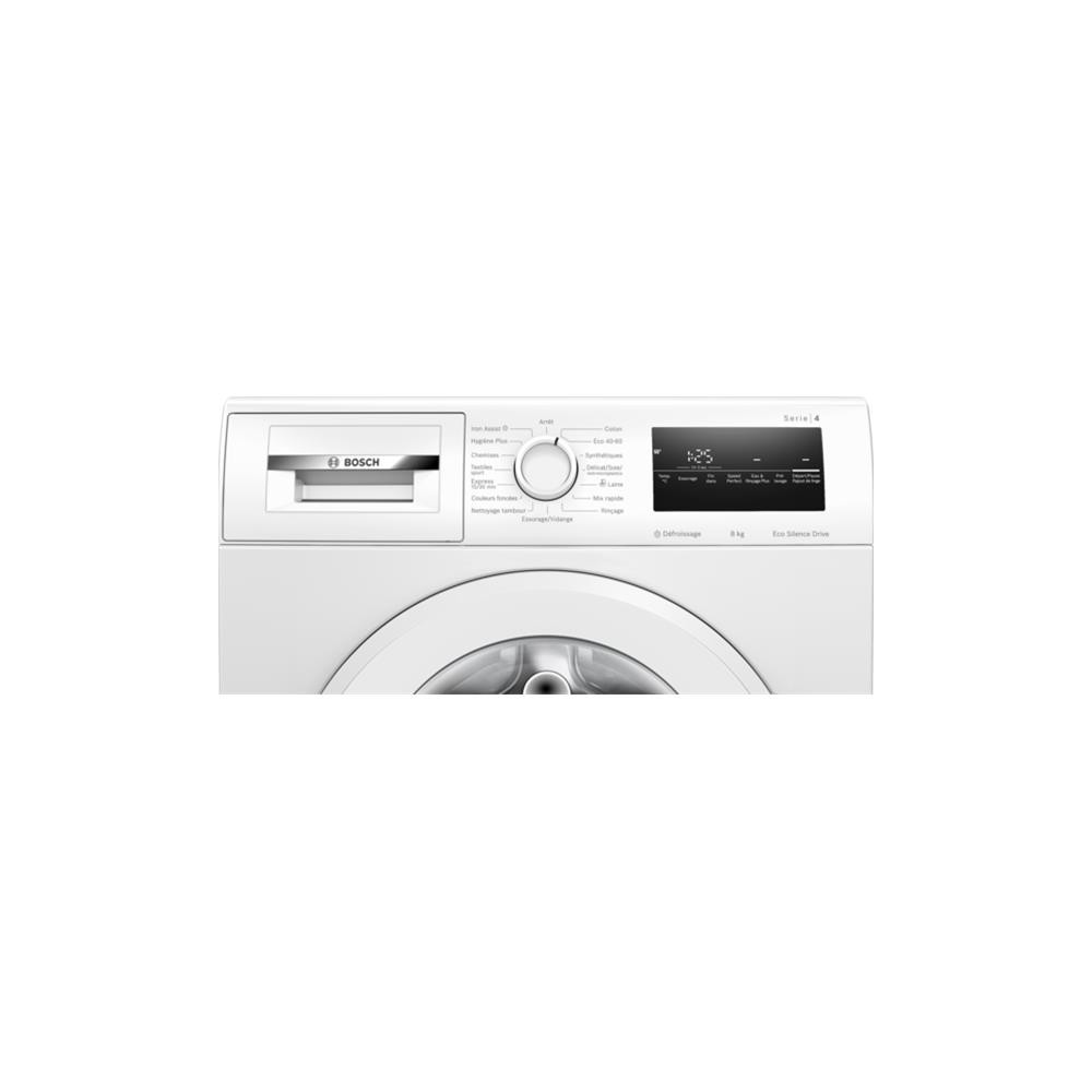 Lave-linge, SER4, Classe énergie A, 8,0 kg, 1.200 r/min, Iron Assist, A BOSCH - WAN2427ZFR