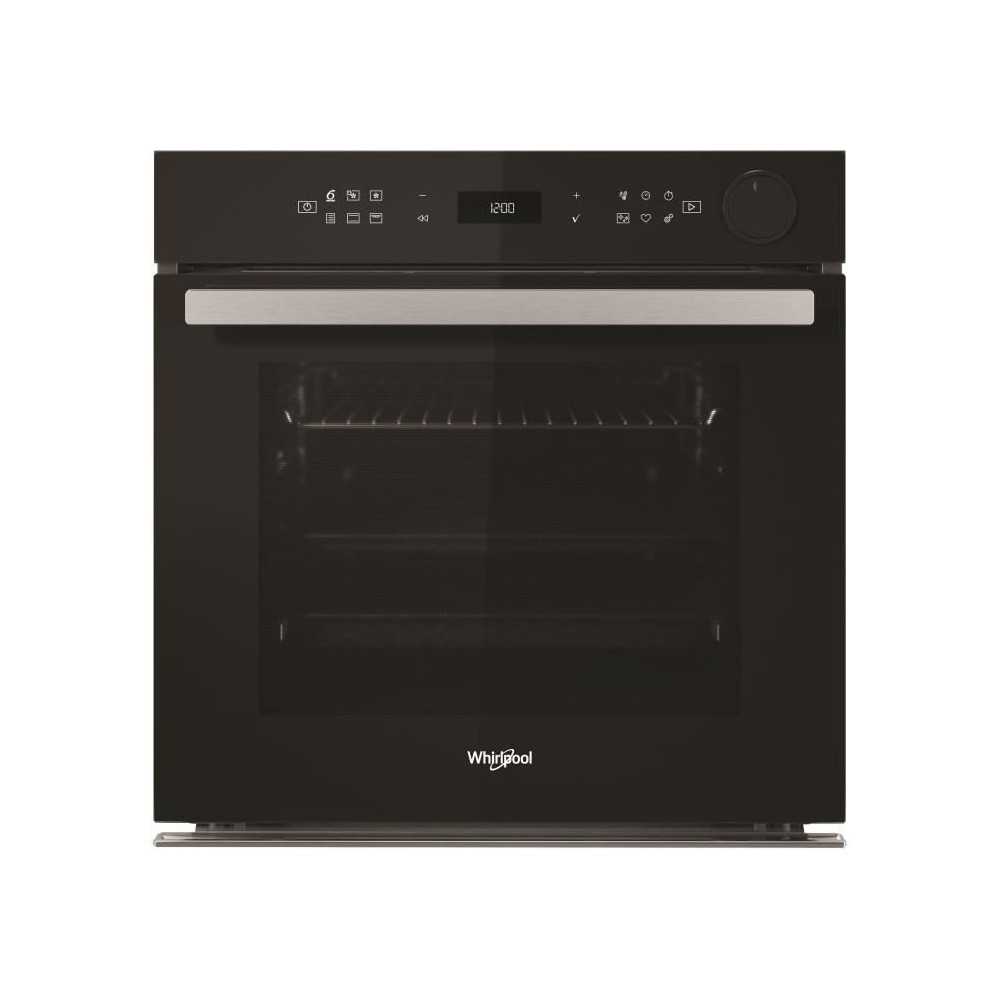 Four encastrable - Multifonction Pyrolyse hydrolyse - Chaleur pulsée - WHIRLPOOL - AKZ9S8270NB - Noir - Porte froide - 73 L - A