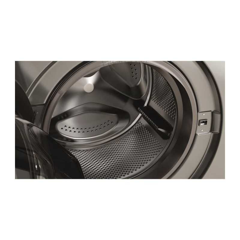 Lave-linge hublot WHIRLPOOL FFBP10489SBSVFR - 10 kg - Induction - L60cm - 1400 trs/min - Silver