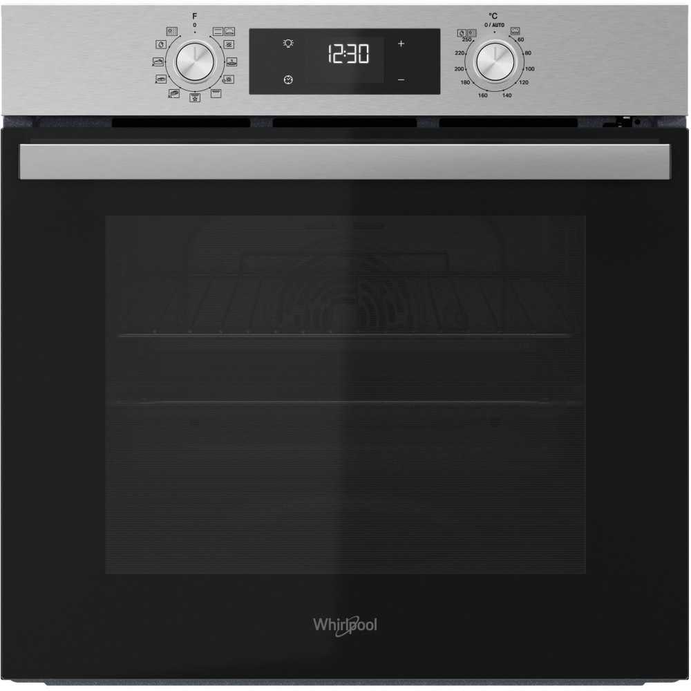 Four encastrable - Pyrolyse + Hydrolyse - Multifonction - WHIRLPOOL - OMR58RU0SX - Inox - Porte froide - 59,5 x 55,1 x 58,3 cm